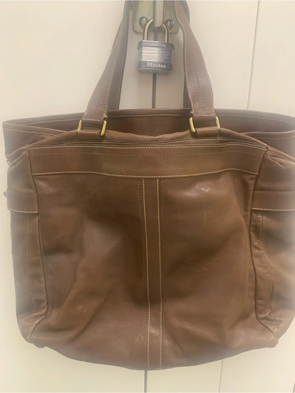 Rare vintage Coach Legacy Brown Leather Tote Bag for Men